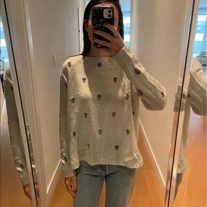 Wooden Ships Skull Sweater, SZ XS